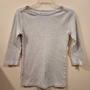 Eddie Bauer Womens Shirt 3/4 Length Sleeve Sz XS